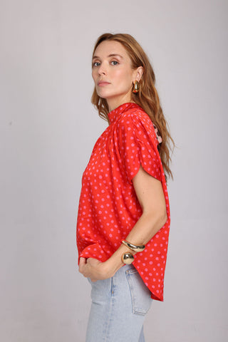 LELE DEBALTZAC Blouse Sistrina - Rouge