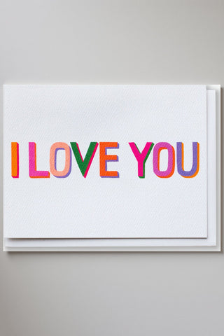 BANQUET WORKSHOP Carte I Love You Néon