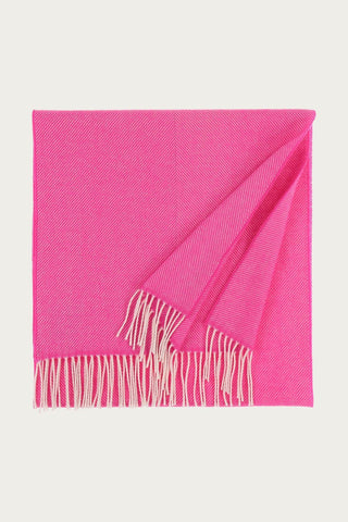 FRAAS Herringbone Pattern Wool Scarf