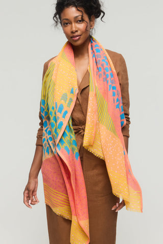 PRINCESSE & DRAGON Foulard Sonate - Corail