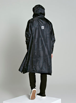 RAINKISS Waterproof Poncho - Black Camo