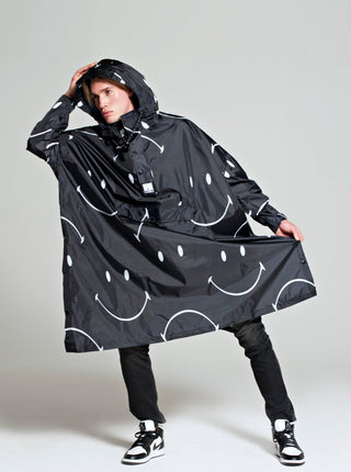 RAINKISS Poncho Imperméable - Classique Smilley