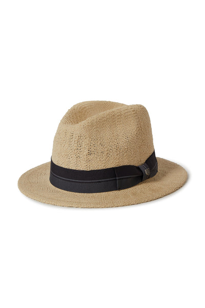 BRIXTON Chapeau Roma - Naturel et Noir