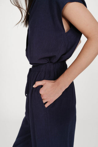 GRACE & MILA Pantalon Raven - Marine