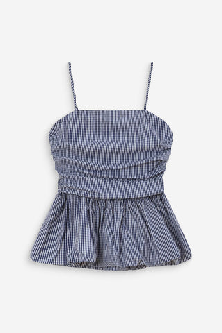 GRACE & MILA Bustier Péplum Valo - Marine