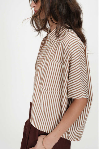 GRACE & MILA Shirt Vercia - Mocha