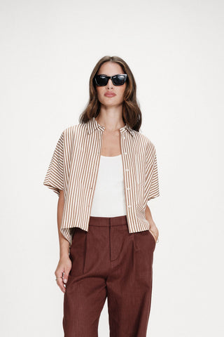GRACE & MILA Shirt Vercia - Mocha