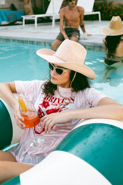 BRIXTON Chapeau Austin Cowboy - Rose Clair