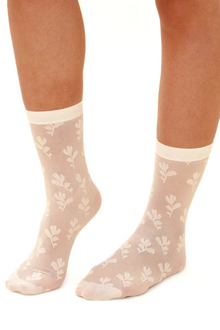 RACHEL Floral Transparent Socks 