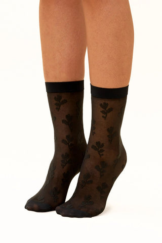 RACHEL Floral Transparent Socks 