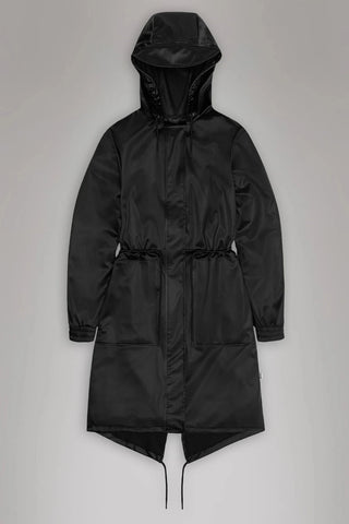 RAINS String W Waterproof Parka Jacket - Black