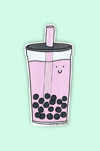 FRIDAY SOCK CO. Vinyl Sticker - Bubble Tea