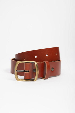 VEINAGE Ceinture Fine en Cuir