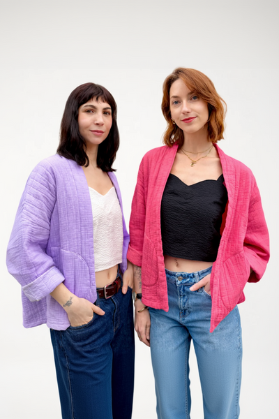 MOONSUN Veste Kimono Molletonée