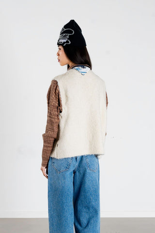 WOODBIRD Veste Eva Teddy - Off White