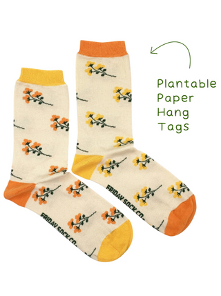 FRIDAY SOCK CO. Chaussettes - Fleur Yellowcress Sauvage