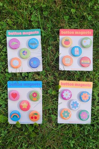 MAD LOVE CREATIVE Ensemble d'Aimants - Petit-déjeuner