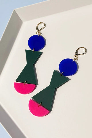 COMBINIST GOOD Boucles d'Oreilles Abstraite