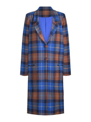 HILARY MACMILLAN Manteau - Plaid Orange