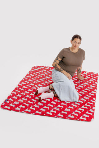 BAGGU  Couverture Pique-Nique Puffy - Lapins