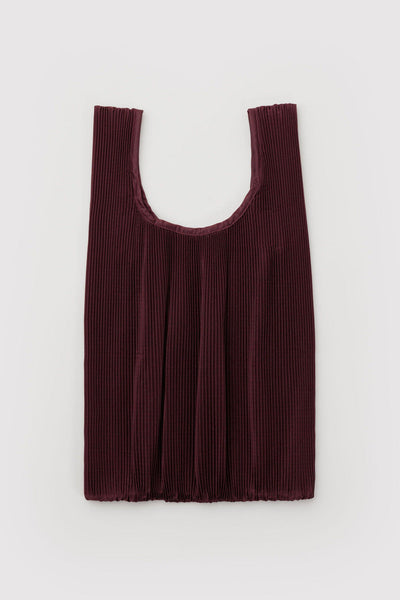 BAGGU Pleated Bag - Mahogany