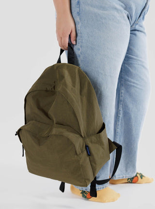 BAGGU Backpack Nylon Large - Seaweed 