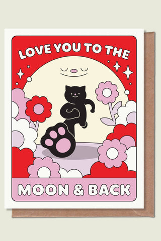 SWORD RABBIT STUDIO Greeting Card - Love You To The Moon &amp; Back