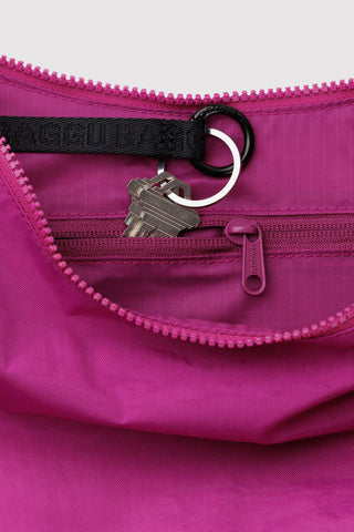 BAGGU Sac Moyen Crescent Nylon - Fuchsia