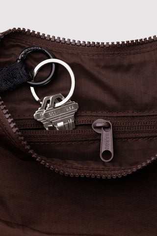 BAGGU Sac Petit Crescent Nylon - Coffee