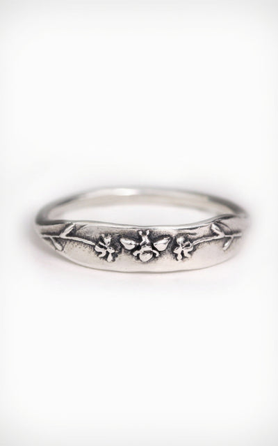 MARMALADE Bague Abeille et Fleurs - Argent