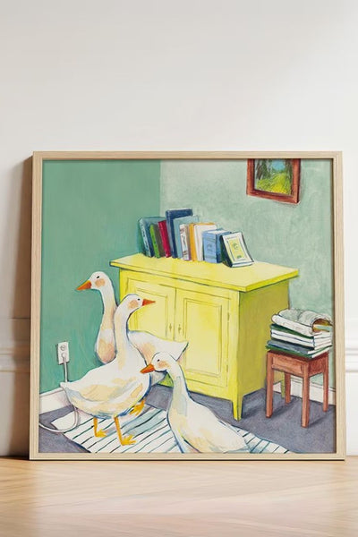 VALERIE BOIVIN Affiche - Oies