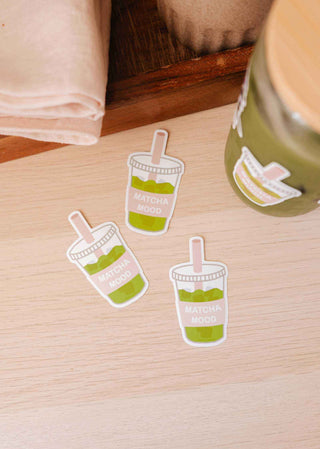 MIMI & AUGUST Vinyl Sticker - Matcha Mood