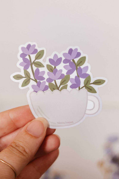 MIMI & AUGUST Vinyl Sticker - Flower Cup