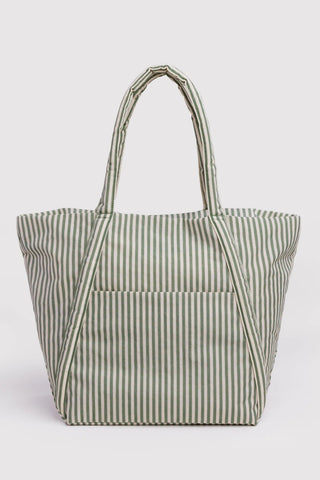 BAGGU Cloud Bag - Sage Stripe