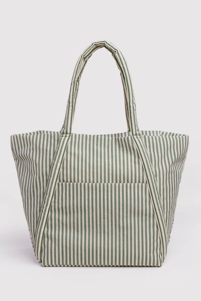 BAGGU Cloud Bag - Sage Stripe