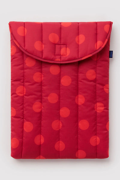 BAGGU Housse d'Ordinateur 16" - Polka Dot Rouge