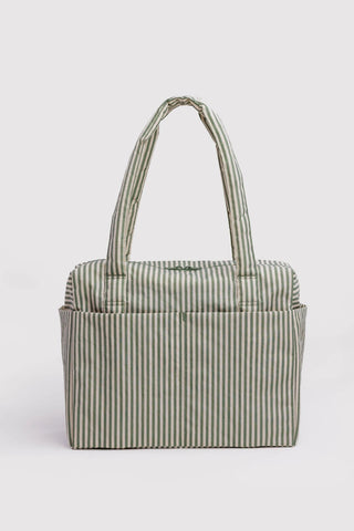 BAGGU Small Cloud Carry-On Bag - Sage Stripe
