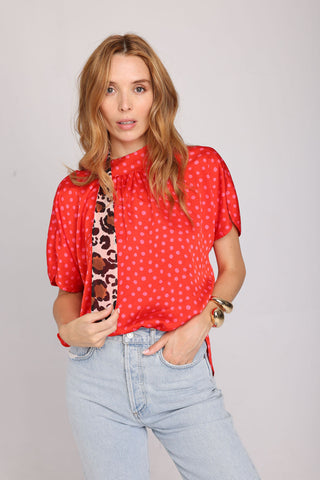 LELE DEBALTZAC Blouse Sistrina - Rouge