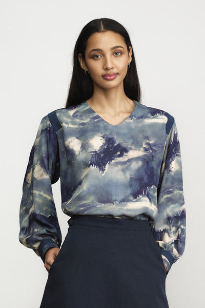 JENNIFER GLASGOW Blouse Willow - Cloud