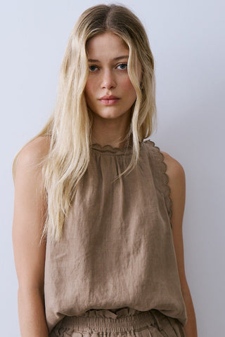 MELISSA NEPTON Blouse Kalli - Kaki