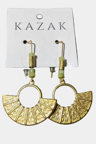KAZAK Boucles d'Oreilles Avril - Jade