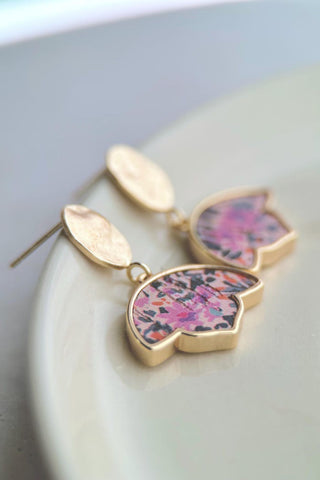 BOUCLE D'OR Boucles d'Oreilles Lotus Fleuri