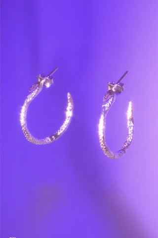 BILAK JEWELRY Boucles d'Oreilles Snake  - Argent Sterling