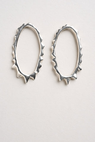 Boucles D'oreille Brindille, Créateur, Design, Argent 925 Boucles D'oreille Brindille, Créateur, Design, Argent 925