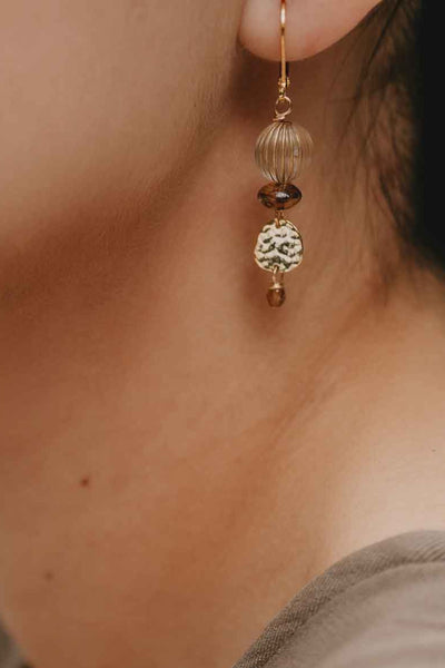 SANDRINE DEVOST Boucles d'Oreilles Golden