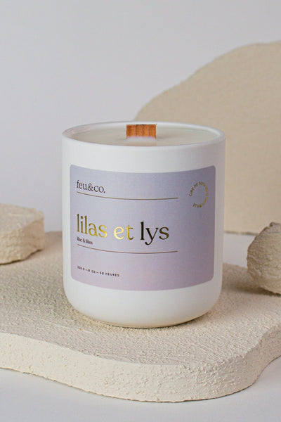 FEU & CO. Bougie Lilas et Lys