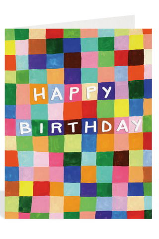 HALFPENNY POSTAGE Mini Birthday Mosaic Card
