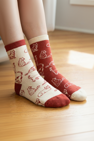 FRIDAY SOCK CO. Chaussettes - Petit Chat TDG