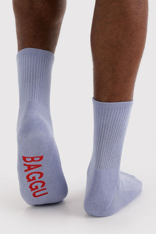 BAGGU Chaussettes Ribbed - Mist
