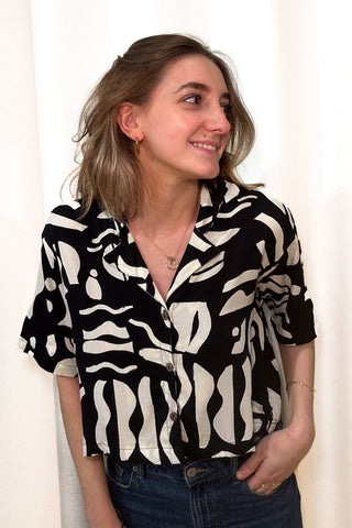 ANANAS BANANAS Peony Blouse